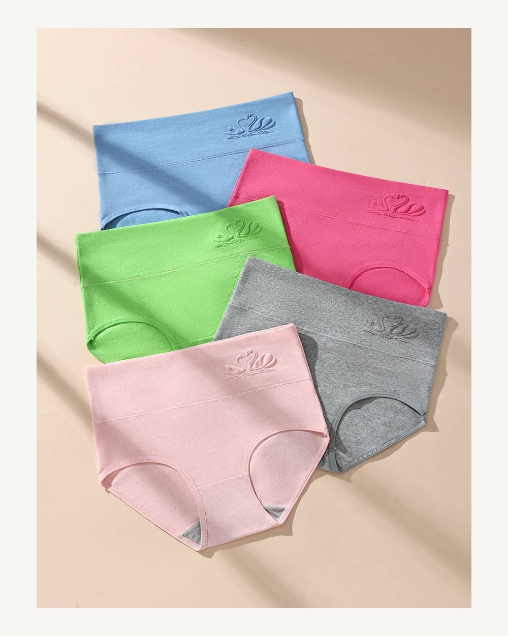 High-Waist Cotton Briefs - Style K1658-7