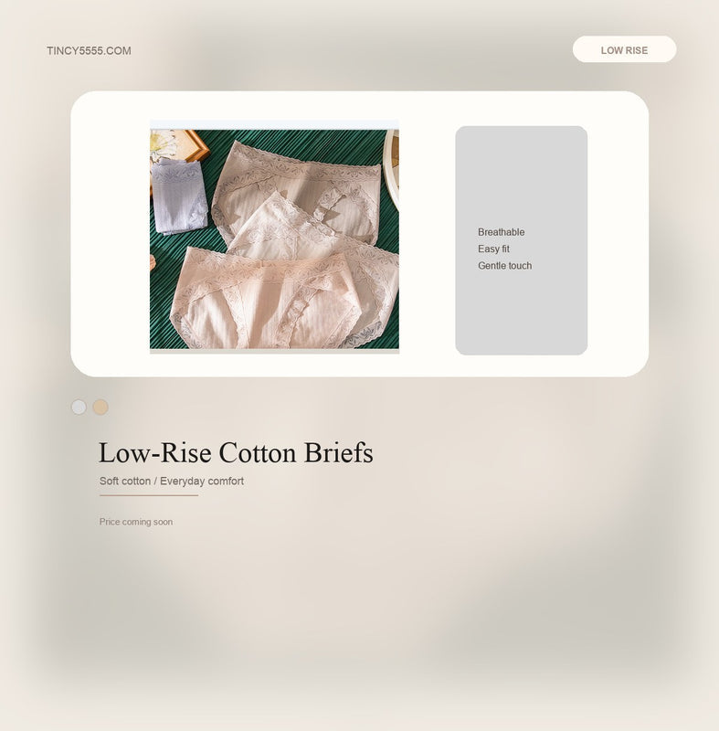 Low-Rise Cotton Briefs - Style 8545