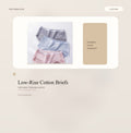 Low-Rise Cotton Briefs - Style 8188