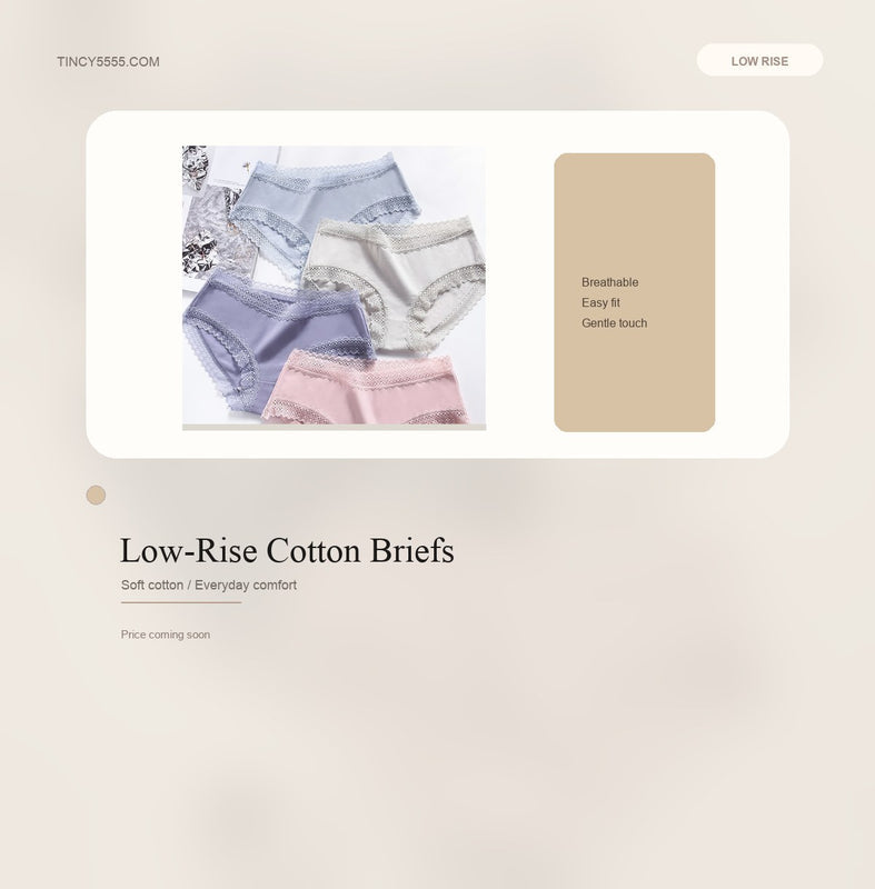 Low-Rise Cotton Briefs - Style 8187