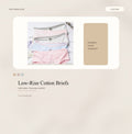 Low-Rise Cotton Briefs - Style 124