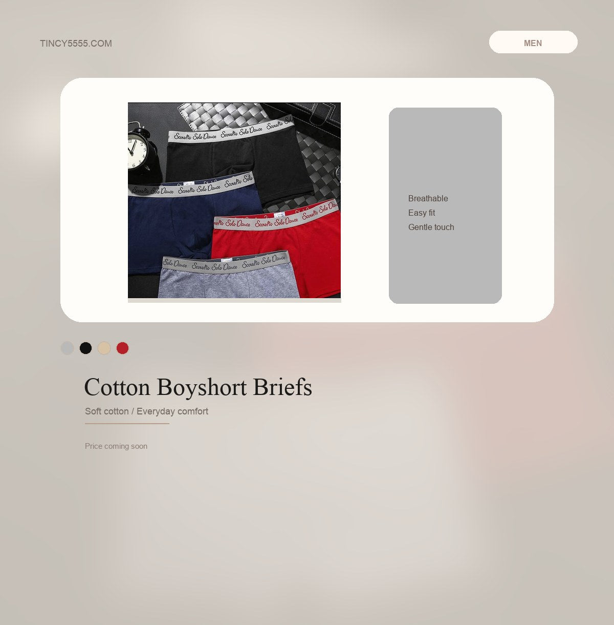 Cotton Boyshort Briefs - Style 1909
