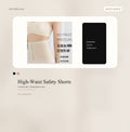 High-Waist Safety Shorts - Style 1364