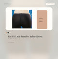 Ice Silk Lace Seamless Safety Shorts - Style 1519
