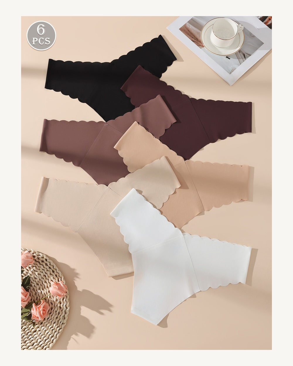 Mid-Rise Ice Silk Briefs - Style K6335