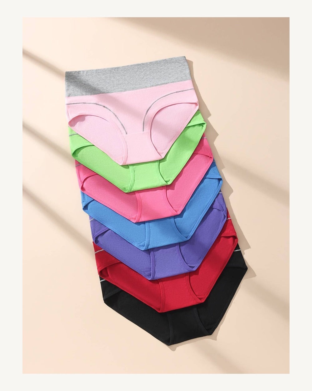 High-Waist Cotton Briefs - Style K6400