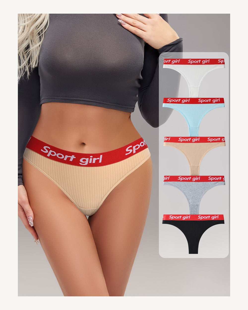 Mid-Rise Thong - Style K8350