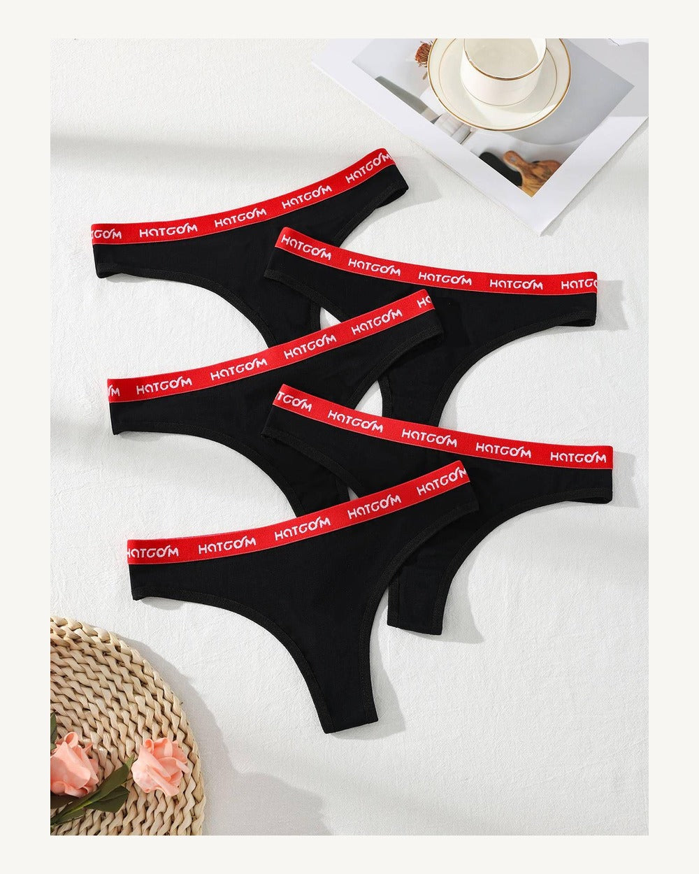 Mid-Rise Cotton Thong - Style K8369