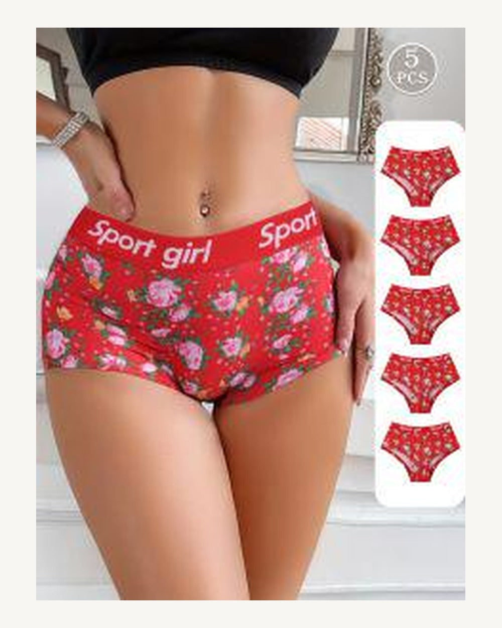 Mid-Rise Boyshort Briefs - Style K8382