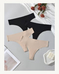 Mid-Rise Ice Silk Thong - Style K8398