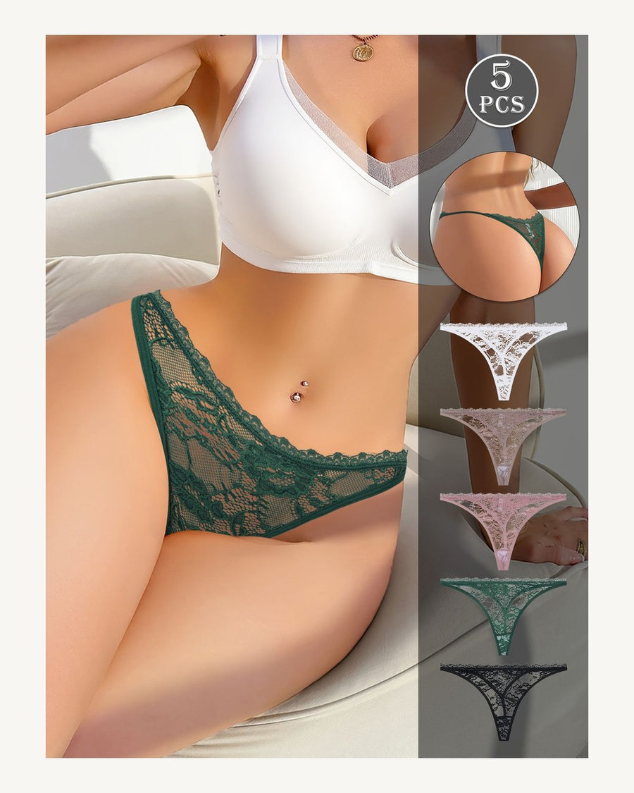 Low-Rise Lace Thong - Style K8434