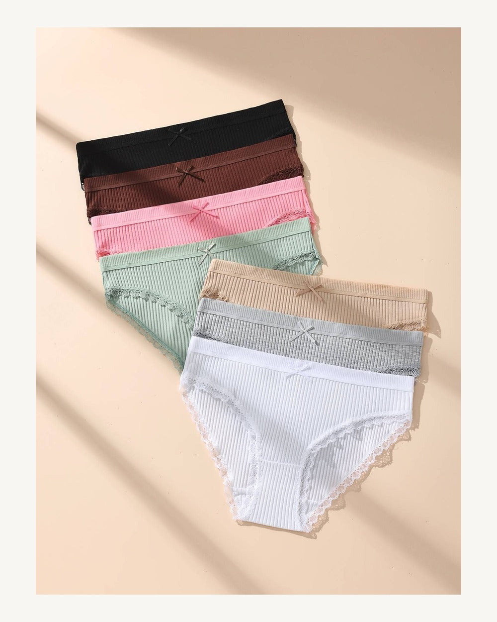 Mid-Rise Lace Briefs - Style K8487