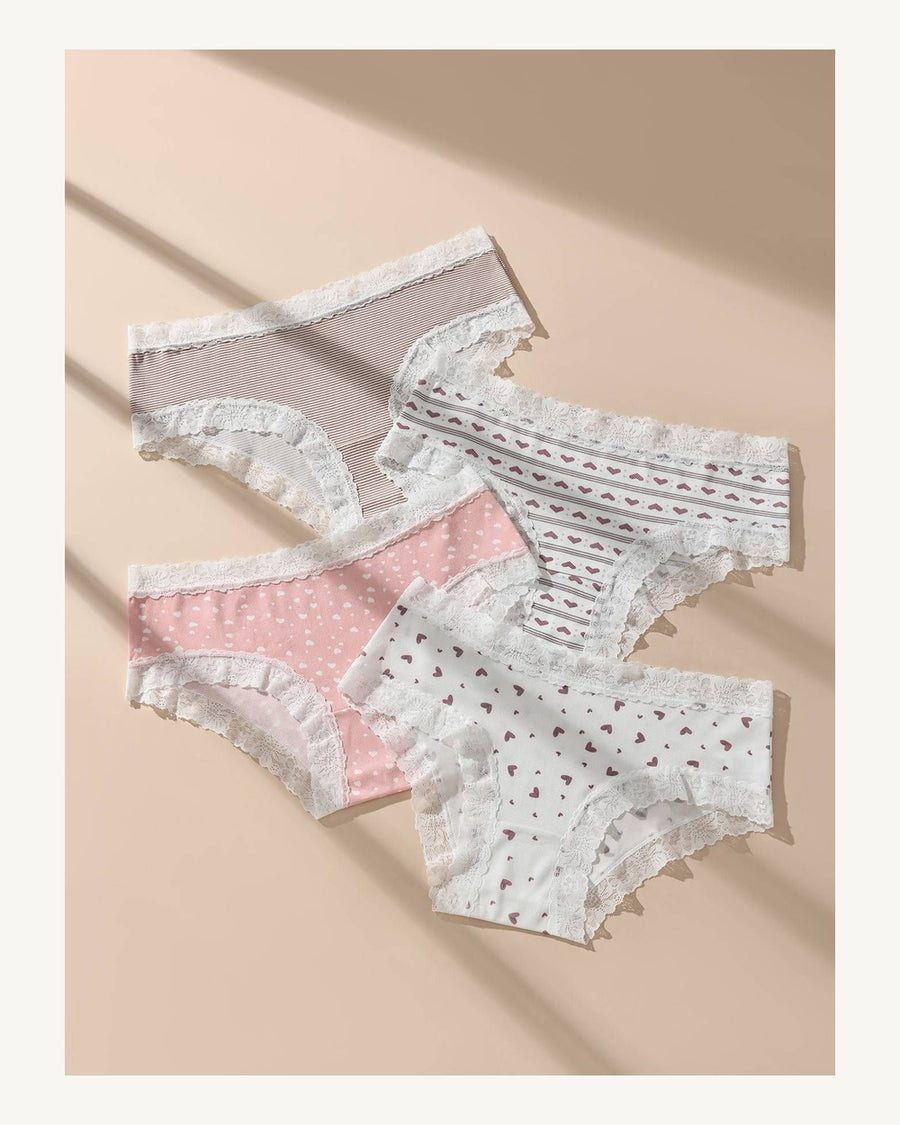Mid-Rise Lace Briefs - Style K8491