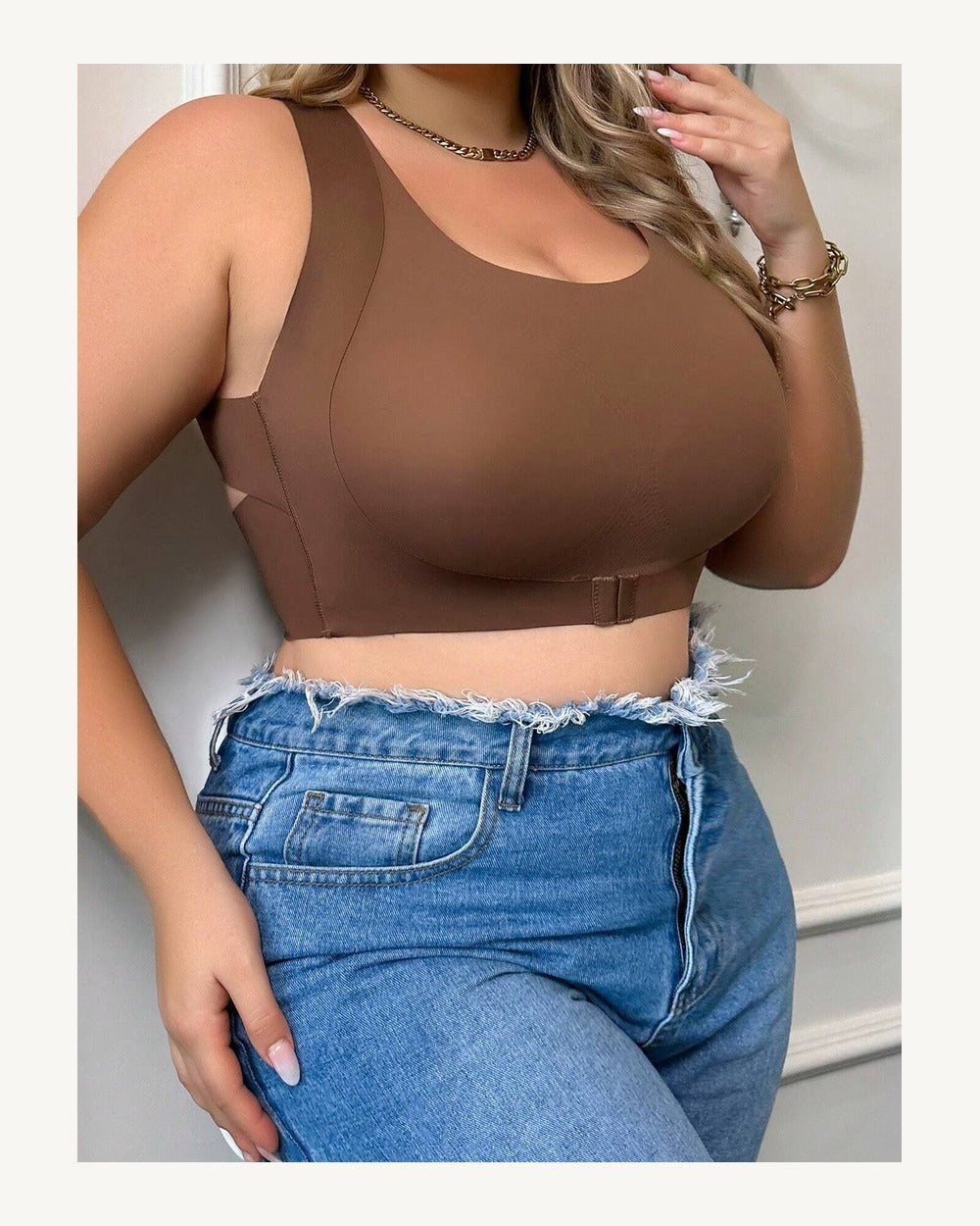 Plus Size Bra Tank - Style 2240
